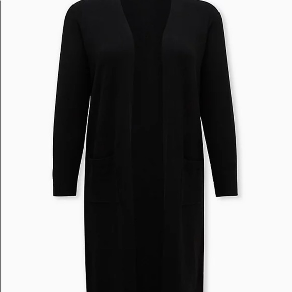 Nwt Torrid Black soft Duster Cardigan - Picture 5 of 6